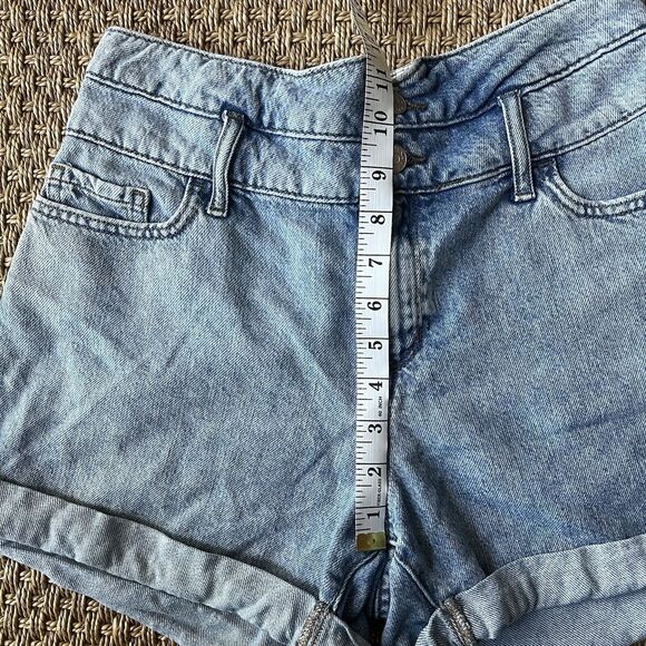 Banana Republic Vintage Style Denim Shorts Elastic Back High Rise Womens  28/6 - Picture 7 of 8